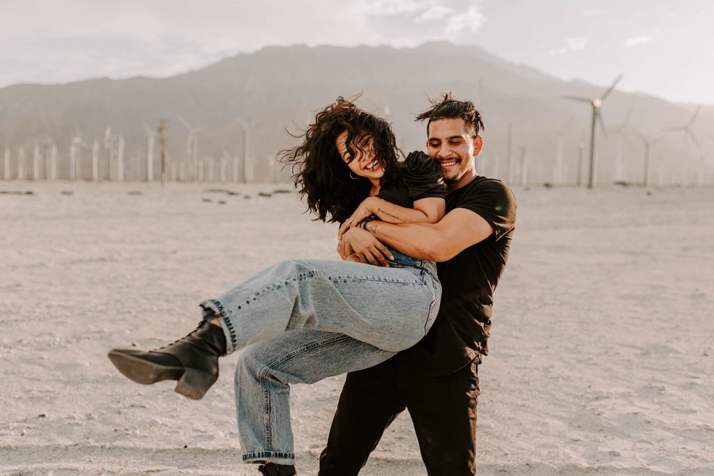Palm Springs Windmills engagement session